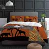 Африканская Женщина Растение Жираф Слон Этнический Пододеяльник С Наволочкой Индивидуальный Комплект Постельного Белья Чехол На Одеяло Двуспальная Кровать Домашний Текстиль