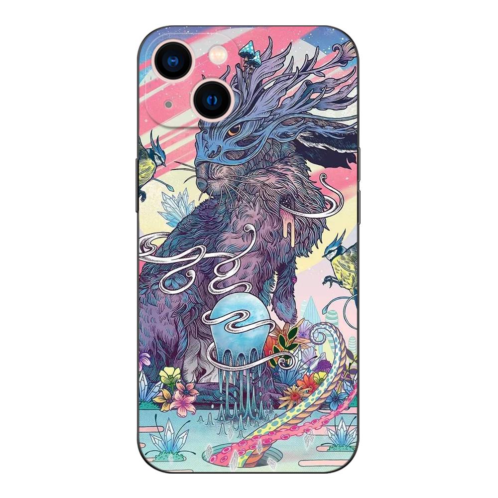 Черный чехол из ТПУ для ZTE Blade A3 A5 A7 2019 2020 A31 A51 A71 A7S V2020 L210 L8 smart vita 2022 v30 Shanhaijing Illustration