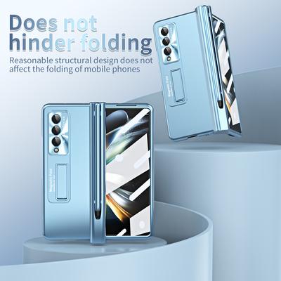 Подставка-держатель защитная пленка для экрана чехол для Samsung Galaxy Z Fold 4 5G Fold4 Fold3 Fold 3 слот для S Pen полная защита крышка