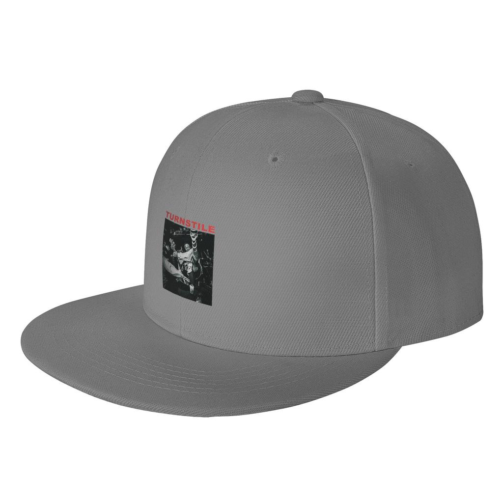 Fashion Turnstile American Hardcore Punk Band Classic Flat Brim Sun Hat SweatAbsorbing Band Trucker Cap