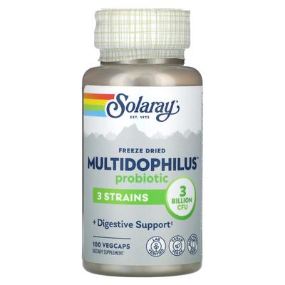Multidophilus, формула тройного штамма, 100 растительных капсул