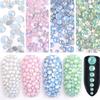 350 шт. дизайн ногтей плоские ногти снежный белок стекло кристалл цвет алмаз аксессуары подвески для ногтей 3D дизайн ногтей декор для ногтей Блеск Diy драгоценные камни