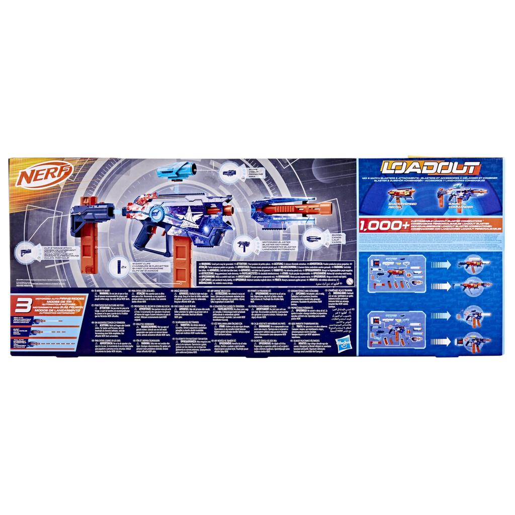 Hasbro Nerf Loadout Galactic Commander Электрический бластер с 3 3 и 48 N1 Игрушка в подарок для возраста Аутентичные режимы, Аксессуары, Стрелы, и Дети, 8+ (G1580)