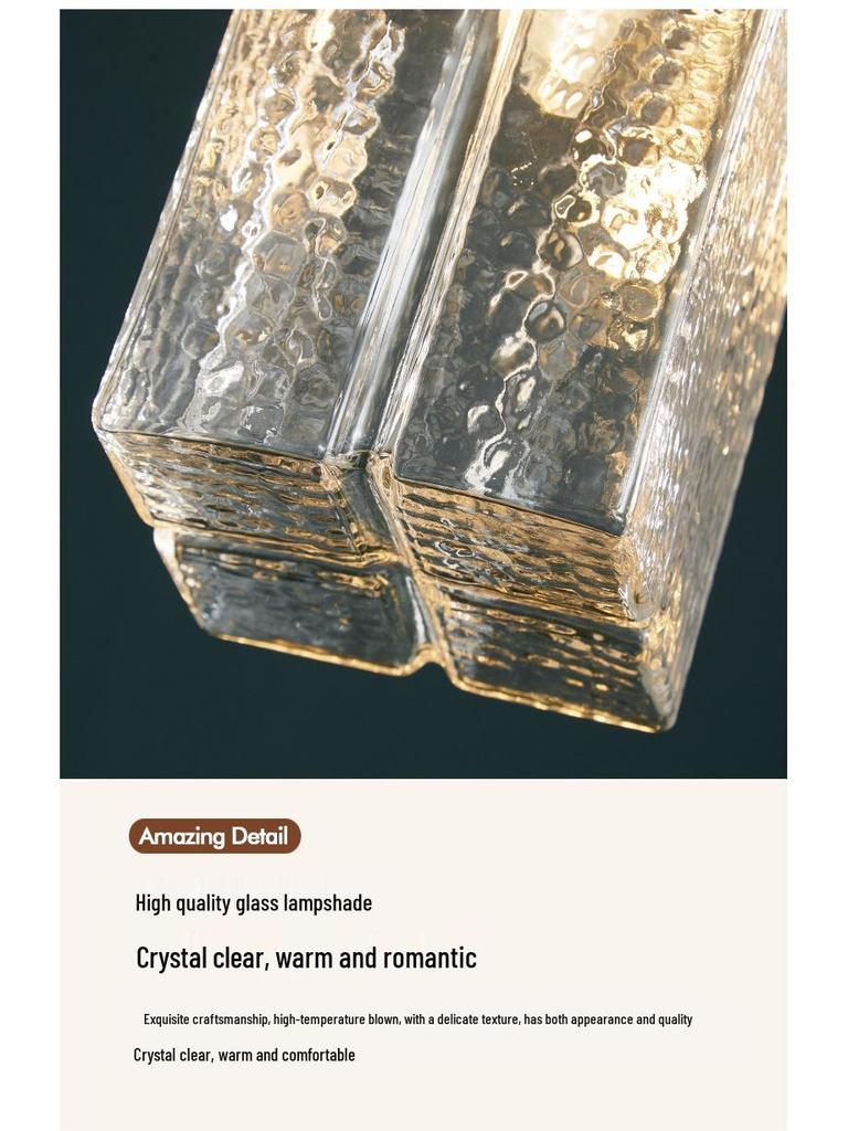 Японский ретро трехрожковый стеклянный подвесной светильник для ресторана, кафе, бара или прихожей дома