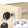 Drawer Lock Cylinder Triple Lock Desk Cabinet Drawer Front Lock With Keys Office Desk Furniture File Cabinet Lock Head