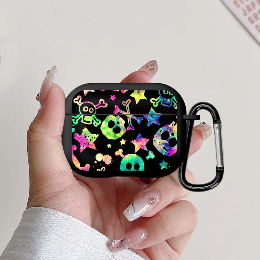 Чехол для Airpods 3 Pro3 2 Pro Pro2 4 1 Чехлы для наушников Cover Ужасающая Голова Черепа