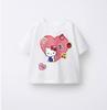 Sanrio 2026 Summer Comic Form  Image 100 Cotton Printed Casual Tshirt Adult Children Parentchild Top Homewear Y2k