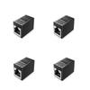 4 Pcs RJ45 Female To Female CAT6 5e Network LAN Ethernet Connector Coupler Adapter