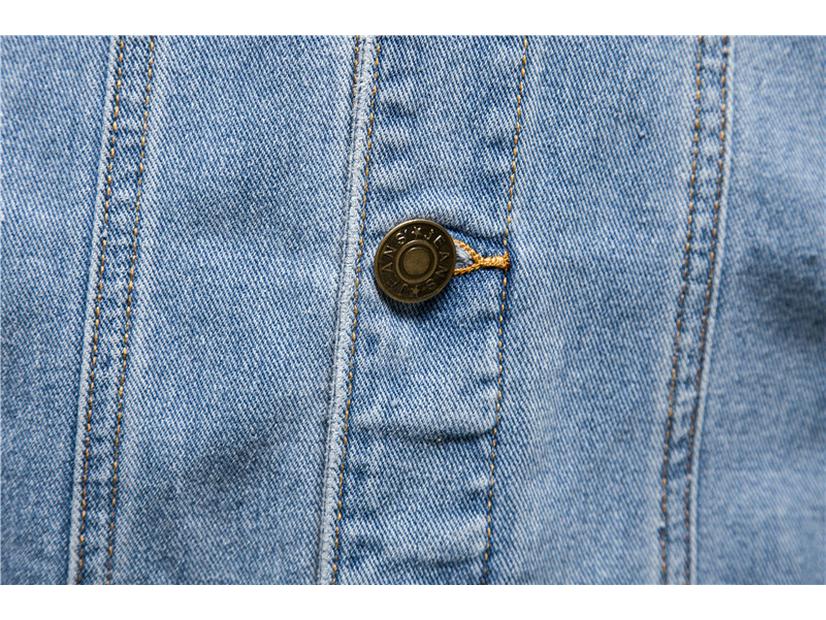 Мужская повседневная джинсовая рубашка-куртка 2025 года - Японский стиль, Весна/Осень, Популярная рабочая верхняя одежда.