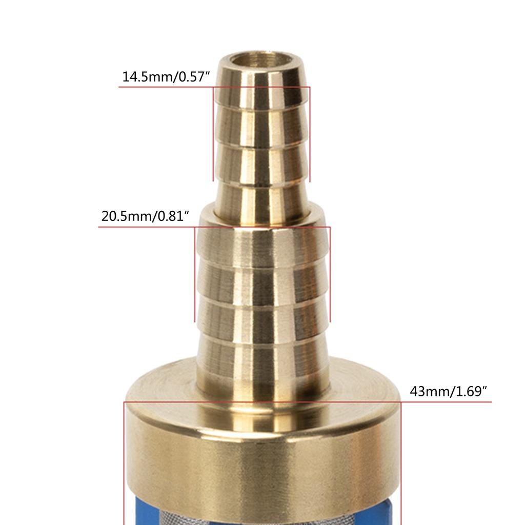3/4 дюйма 1/2 дюйма всасывающий фильтр латунный фильтр для воды шланг мойки высокого давления фильтр для сбора воды для стиральной машины