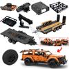 MOC 42126 F-150 Raptor Car Trailer Technical Hitch Crane Platform Hardtop Bumper Roofrack Building Blocks DIY Bricks Toy Gifts