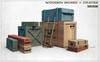 Miniart 1/35 Scale Wooden Box and Crate Set Plastic Model MA35581