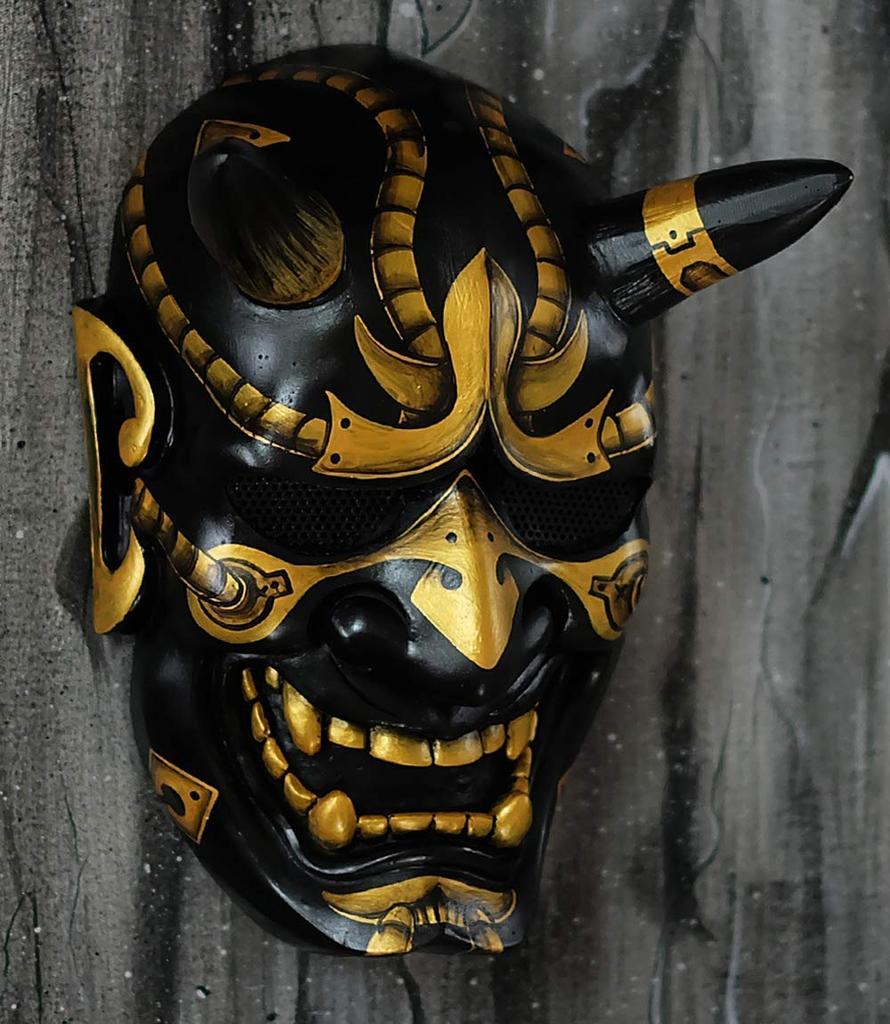 Soft Latex Material Halloween Face Masks Japanese Hannya Demon Oni Samurai Noh Kabuki Prajna Devil Mask Party Costume