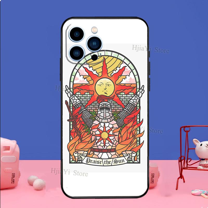 Слава Солнцу Dark Souls Чехол Для iPhone 16 15 13 11 14 Pro Max 12 Mini Plus XR X XS Max Силиконовый Чехол для Телефона
