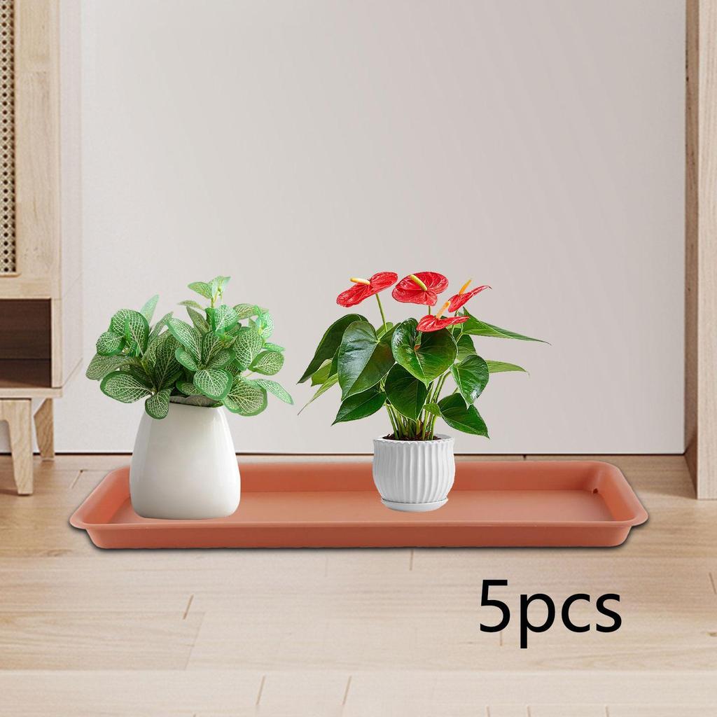 5 шт. Поддоны для горшков, Декоративные прямоугольные многофункциональные поддоны для цветочных горшков