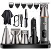 Electric Beard Shaver USB Rechargeable Body Hair Removal Electric Shaver Vio 5IN1 Set Close Shave Shaving Fast Charging with Trimmer IPX7 Waterproof