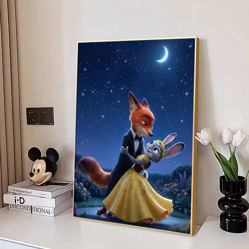 Disney Алмазная живопись Джуди Ник Танцуют под звездами Мультфильм Кино Вышивка крестом Ручная работа Подарок Декор для дома