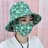 Популярные шляпы, солнцезащитные кепки, маски, солнцезащитные шляпы с интегрированным принтом, летние работы на открытом воздухе, пылезащитные чайные шляпы, солнцезащитные шляпы