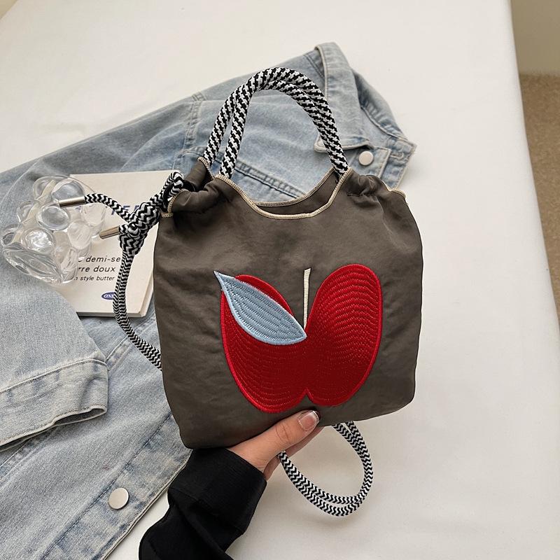 Stylish Dachshund Embroidered Nylon Crossbody Bag for Women - Autumn/Winter 2024 Collection