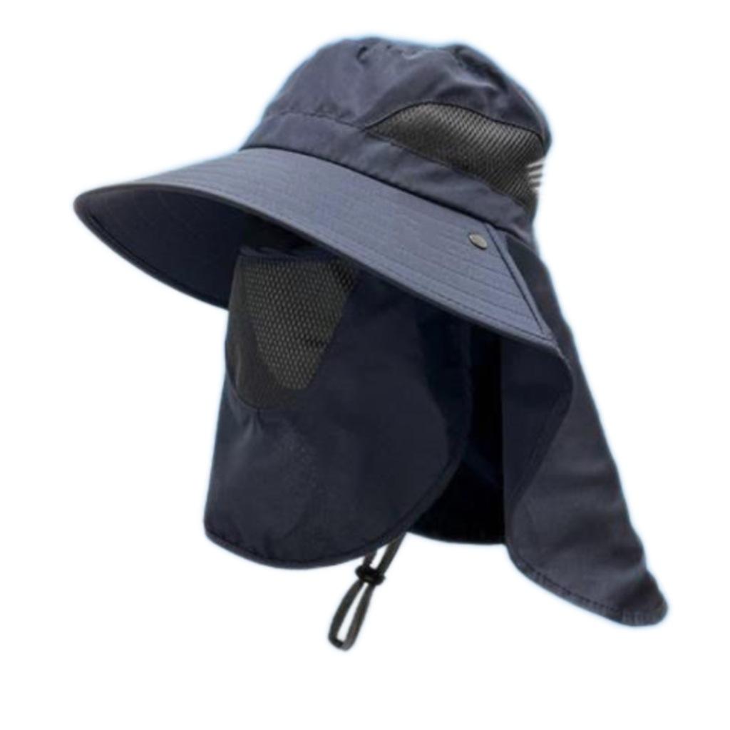 Sunscreen men's summer fishing hat face cover bucket hat UV protection sun hat outdoor sun protection hat