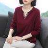 Korean Style Long Sleeve Women's Top - Age-Reducing, Loose Fit for Middle-Aged Mothers