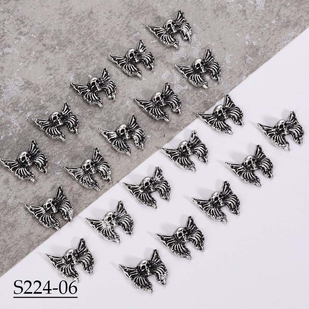 5 шт./набор маникюрных материалов для Хэллоуина металлические украшения для ногтей Хэллоуин металлические аксессуары для ногтей для леди