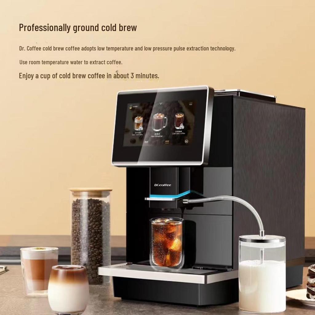 Dr.Coffee C11L Холодный кофе: Полностью автоматическая итальянская кофемашина с функцией помола кофе одним нажатием и интеллектуальной экстракцией.