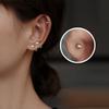 1Pair Heart Earring For Women Ear Bone Nail Cartilage Earring Spiral Stud Earrin