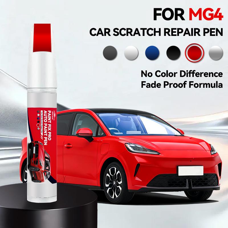 For MG Motor MG 4 Electric 2022-2025 X100 Paint Repair Pen Touch Up Scratch Remover DIY Auto Accessories Black White Gray Silver