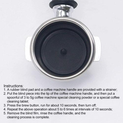 Blind Filter Back Flush Disc Rubber Black Beautiful Design for Espresso Machines
