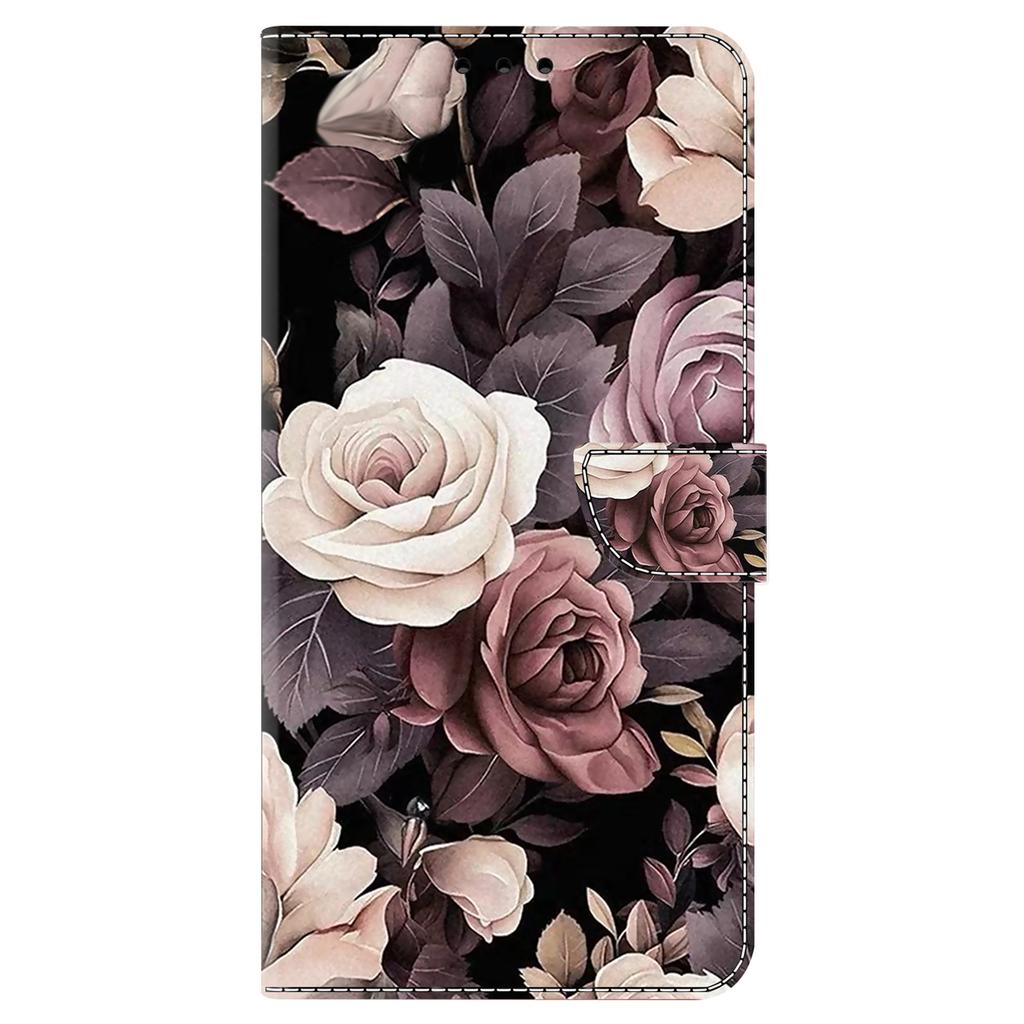 For Samsung Galaxy A24 4G (162.1 x 77.6 x 8.3mm) Case Pattern Print Leather Wallet Phone Cover