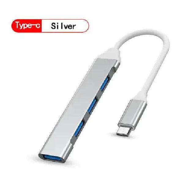 Новый USB 3.0 концентратор, 4 порта USB, высокоскоростной разветвитель Type C 5 Гбит/с для ПК, компьютерные аксессуары, многопортовый ХАБ, 4 порта USB 3.0 2.0