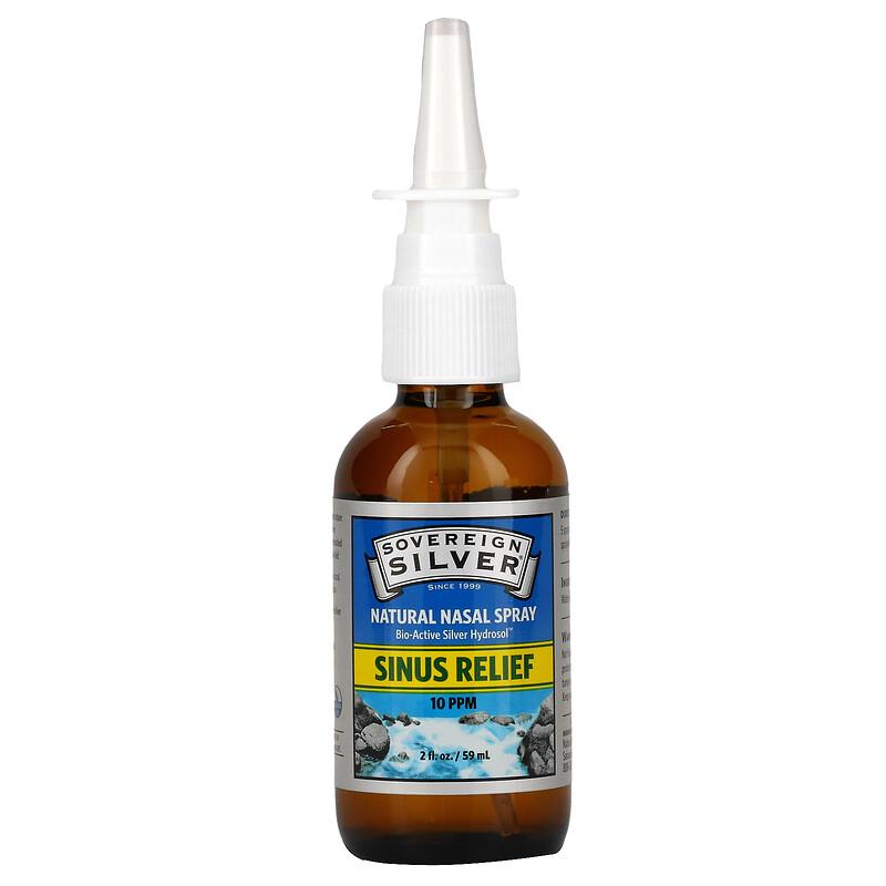 Bio-Active Silver Hydrosol, Natural Nasal Spray, Sinus Relief, 2 fl oz (59 ml)