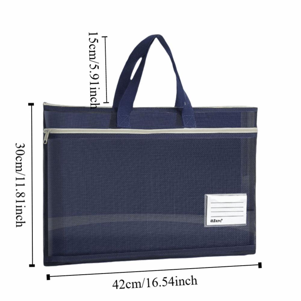 Zip Handbag 8k Sketch Drawing Album Large Capacity File Storage Bag A3 Mesh Art Bag Student