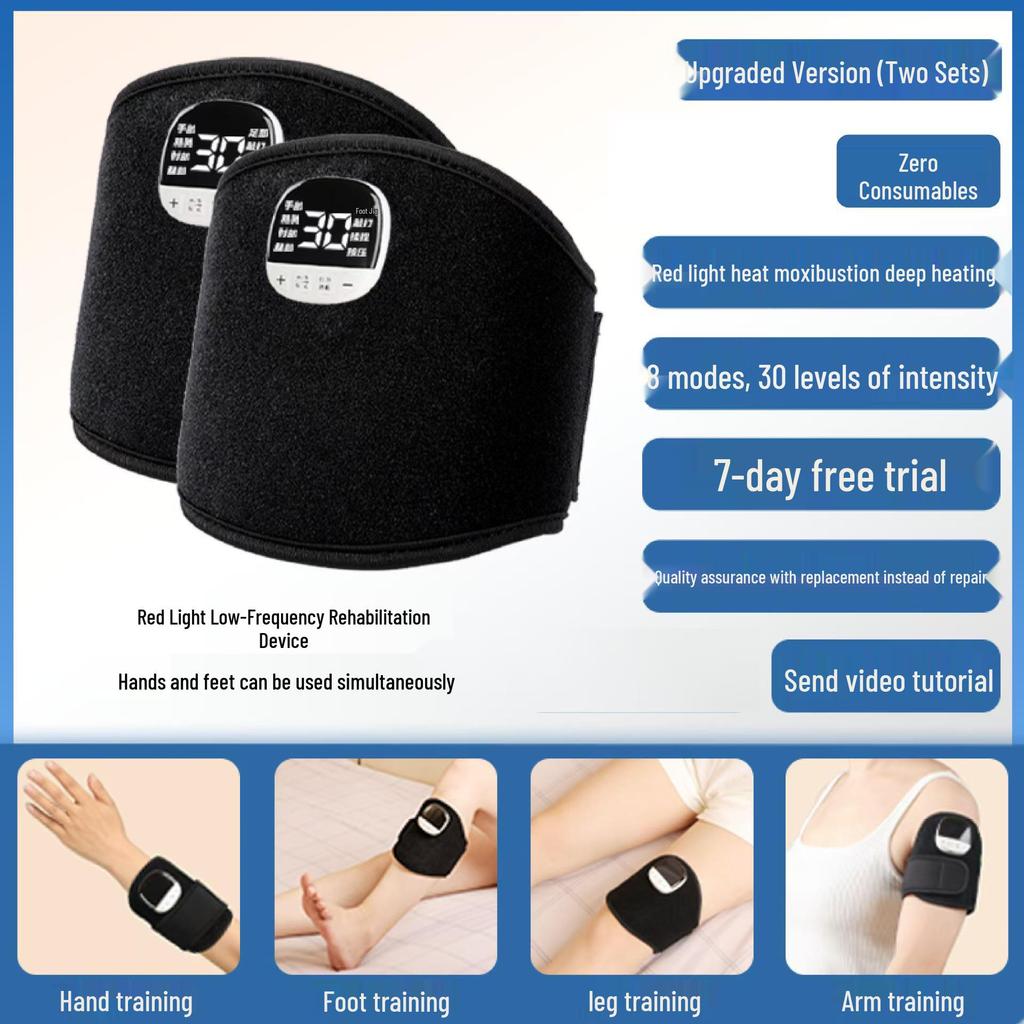 Улучшенный EMS Красный Свет Нагрев Массажер для Рук и Ног с Низкочастотными Импульсами