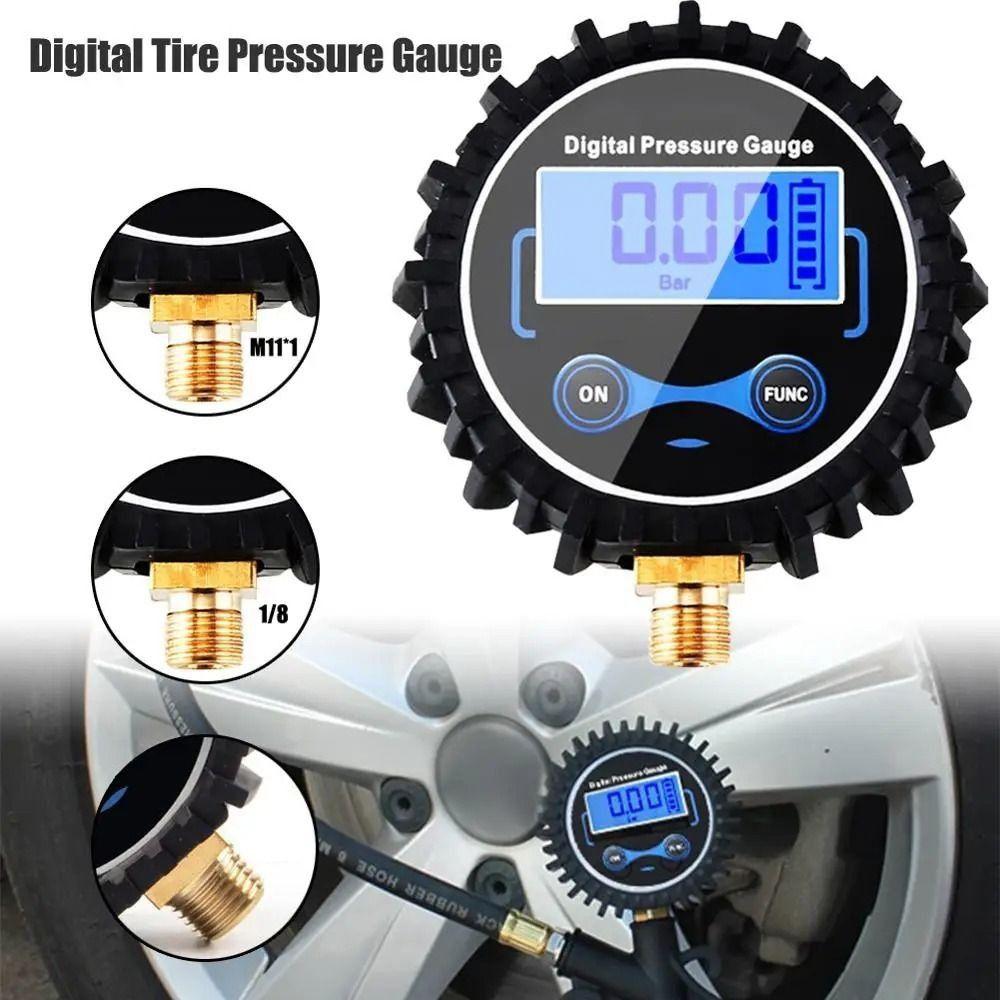 0-250PSI Digital Tire Pressure Gauge Portable Short Pressure Measuring Valve  Car