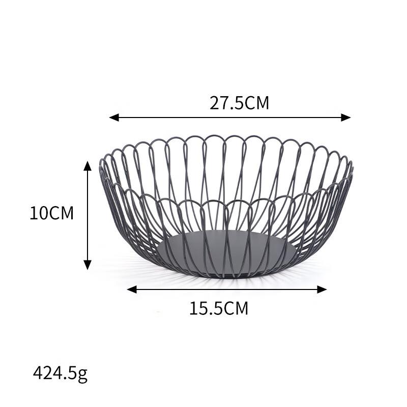 Nordic Iron Art Petal Fruit Basket
