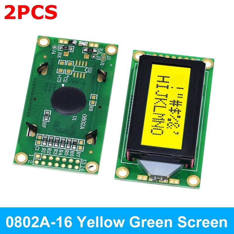 1/2/5 шт. TZT 8x2 LCD-модуль 0802 Экран символьного дисплея Синий / Желто-зеленый Для Arduino