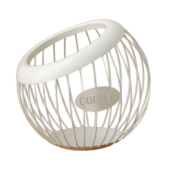 Держатель для чашки K для прилавка, металлическая корзина для хранения капсул для кофе, большой вместительный органайзер для чашек K для Keurig Nespresso Vertuo, органайзер для кофейной станции