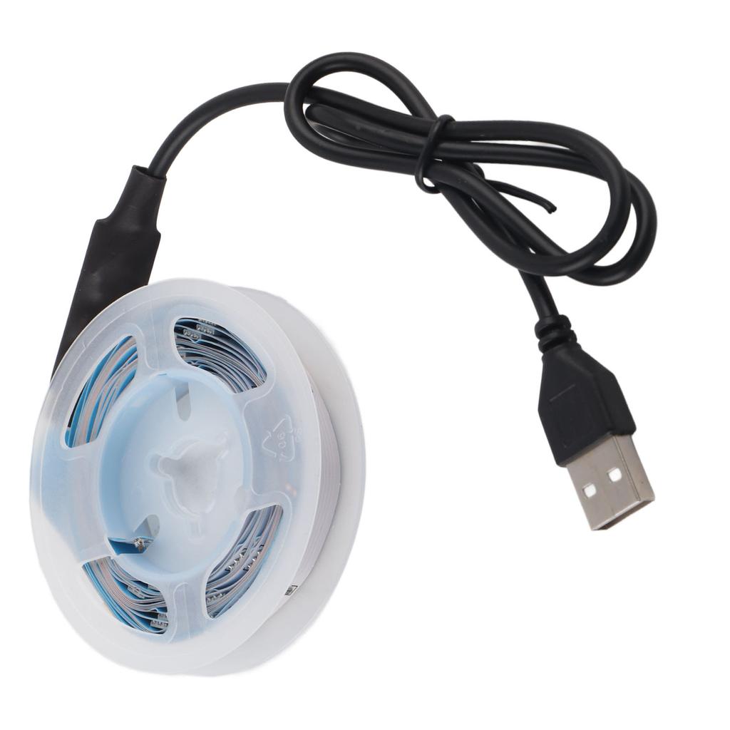 Светодиодная лента RGB, 5 В, кнопка управления, лента, изменение цвета, питание от USB, лента для спальни