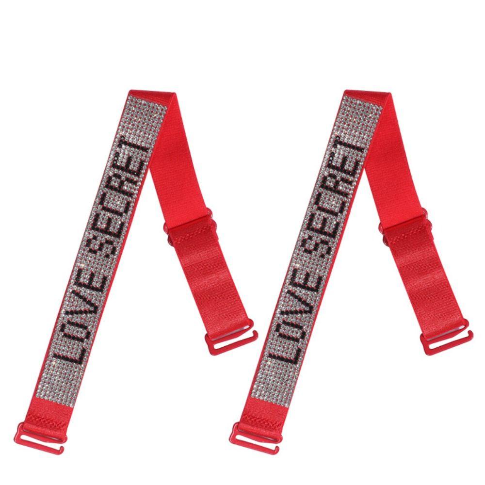 Double-Shoulder Rhinestone Bra Strap Anti-slip Buckle Belt Underwear Shoulder Strap Sport