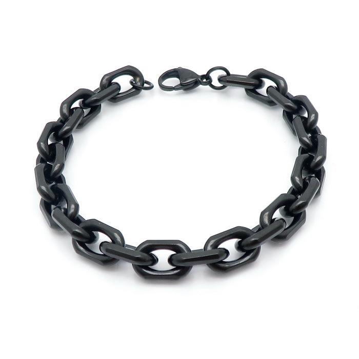 Браслет ручной работы, сделай сам, японская пряжка-лобстер, отделка О-цепочкой, OT-пряжка, нержавеющая сталь, мужское и женское ожерелье