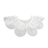 Women Embroidery Petal Detachable Cape Faux Collar Elegant Pearls Beaded Shawl Wrap Collar for Evening Dress and Casual Outfits