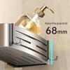 Bathroom Shelf Towel Rack Strong Load-bearing Drainage Hole Design Self Adhesive No Drilling Easy To Install Storage Rack Shower Organizer