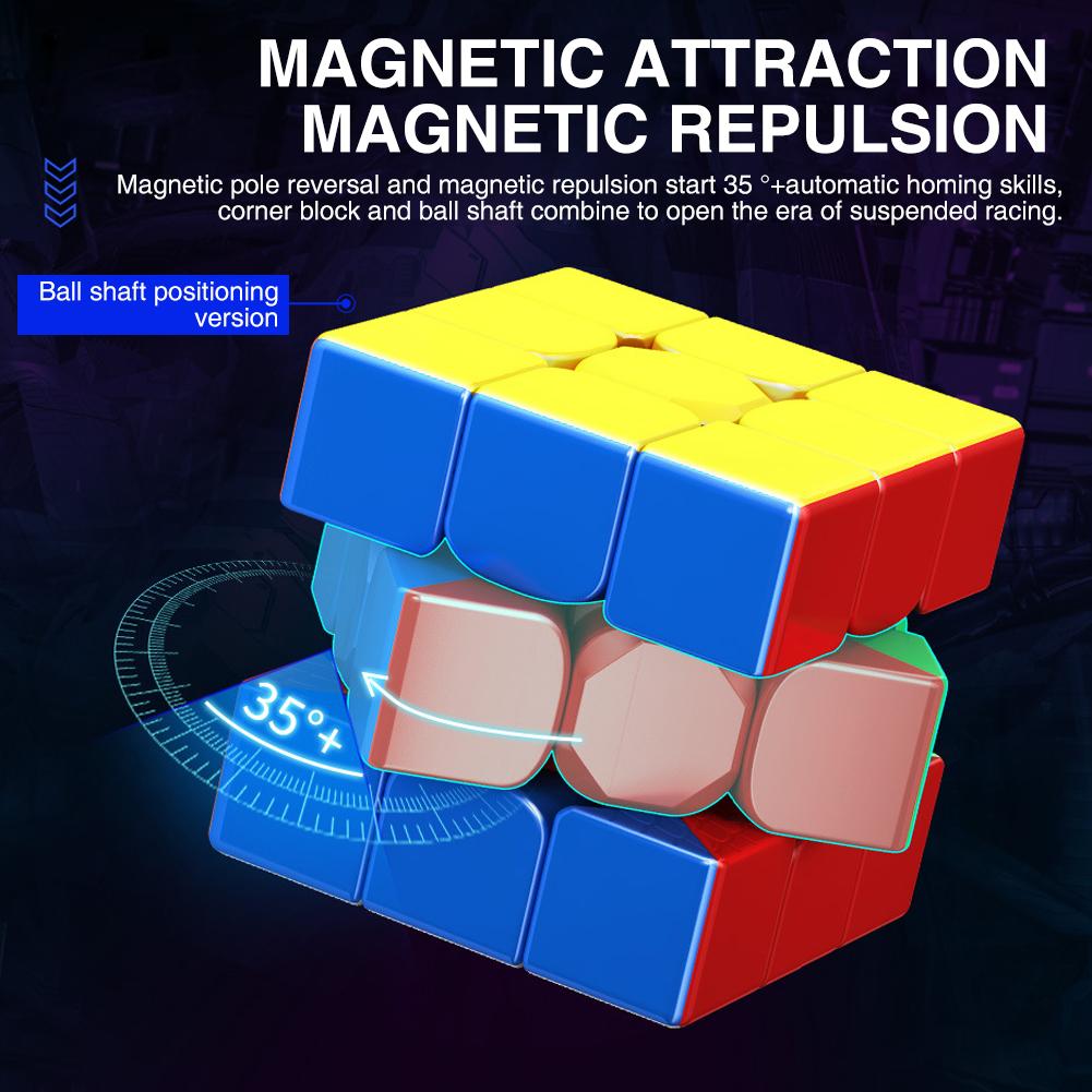 Moyu Super Rs3m 3x3 Magic Cube Магнитная левитация Шарик позиционирования вала Магнитный скоростной куб Игрушка-головоломка для соревнований