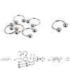 Ювелирные изделия для пирсинга из нержавеющей стали, брови, язык, лабретка, кольца для носа, губ