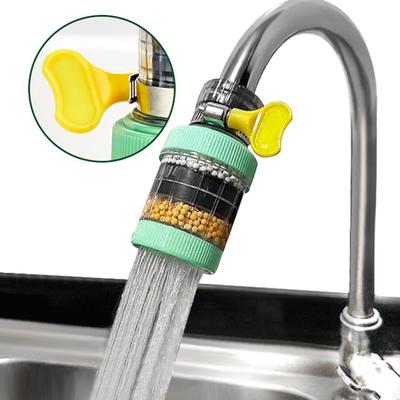 Прочный многоразовый водосберегающий компактный кран для раковины, фильтр для крана, очиститель проточной воды, устройство для фильтрации ежедневного использования, фильтр для крана