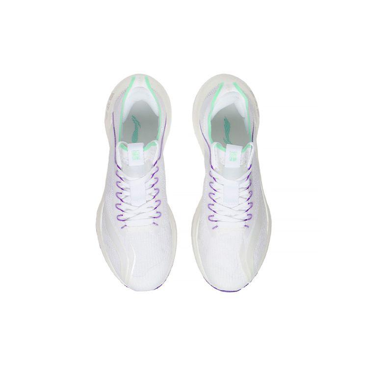 Li-Ning Essential светоотражающие легкие дышащие кроссовки Rebound с низким верхом для бега мужские кроссовки белые зеленые ARRS003-13