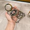 Magnetic Electroplated Transparent Protective Case for iPhone 17/16/15/14 Pro Max