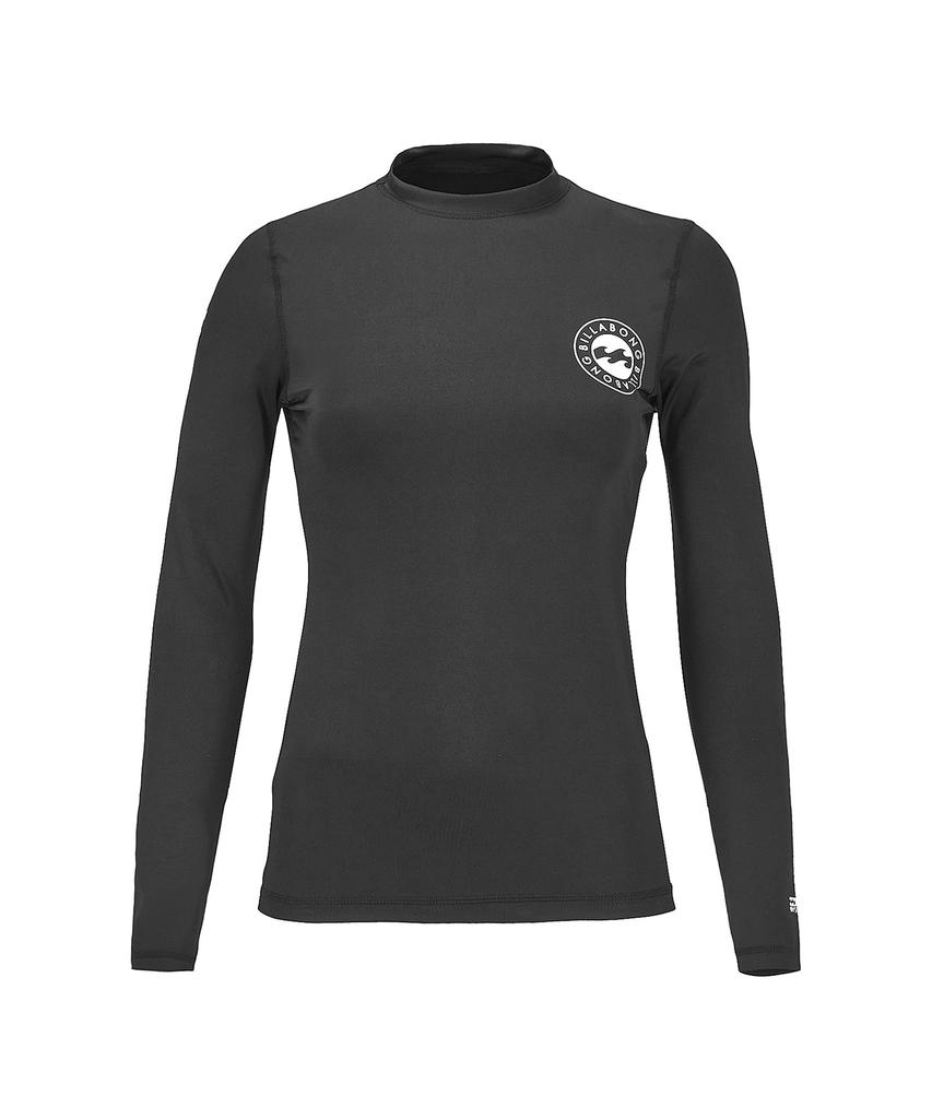 BILLABONG Женский защитный топ от солнца Circle Wave свободного кроя Черный